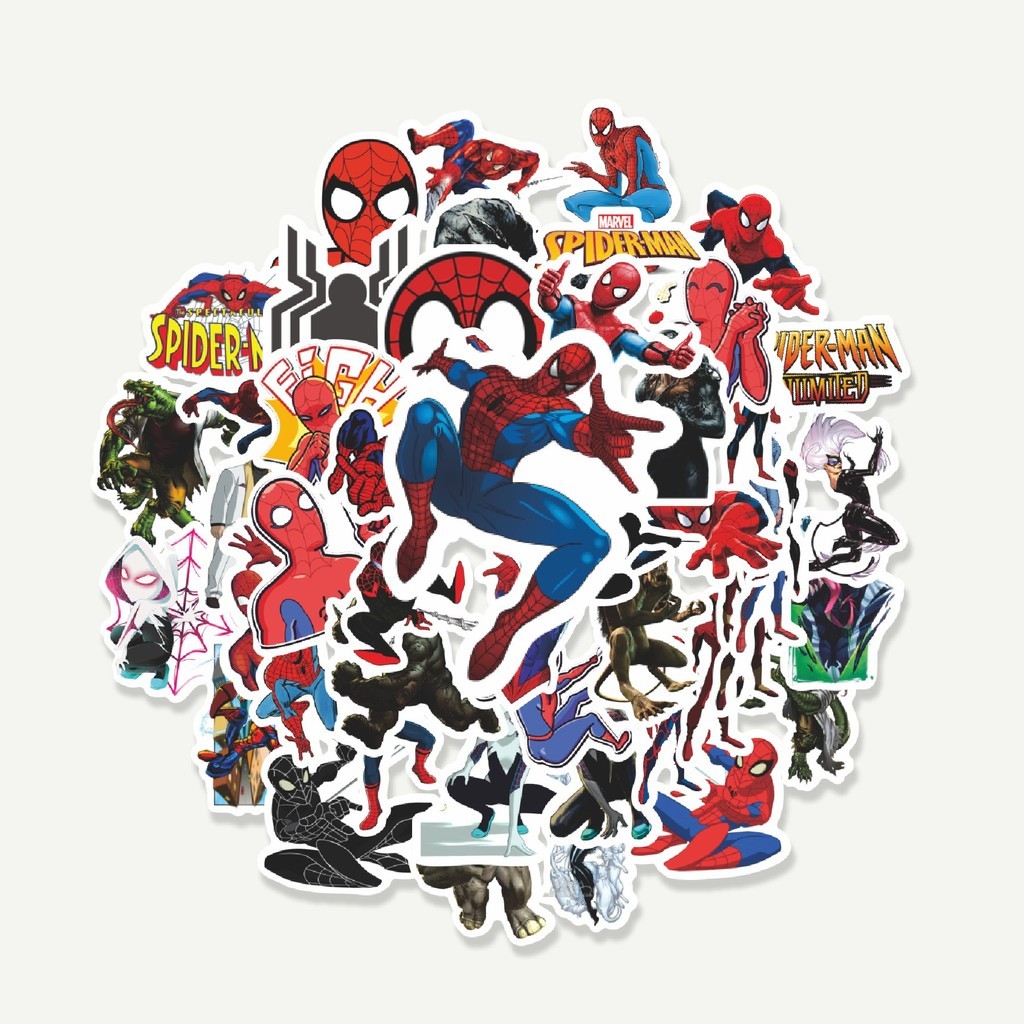 Jual Sticker Pack Sticker Kartun Spider Man The Animated Series ...