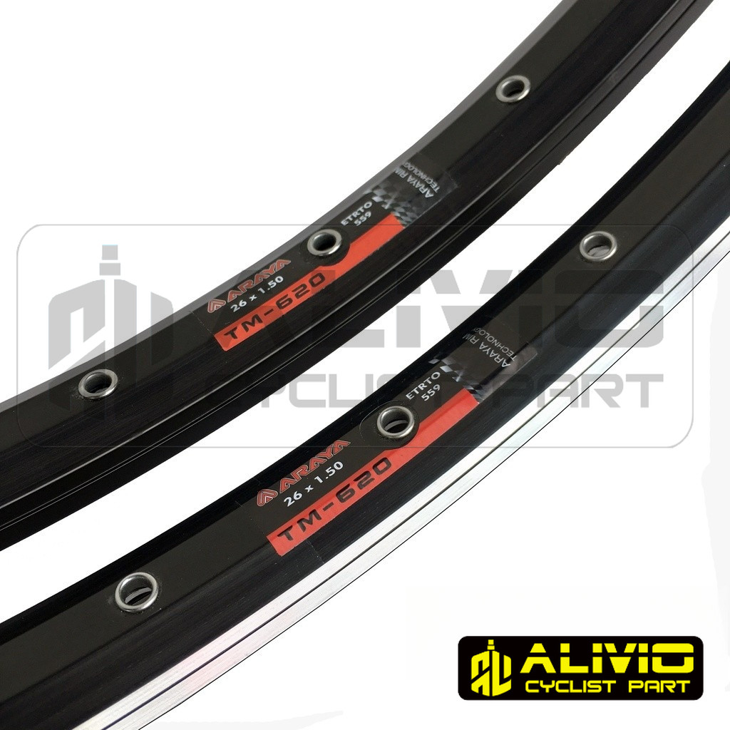 Jual Rims Velg Sepeda MTB Araya TM620 26 Inch Doublewall TM 620 Etrto ...