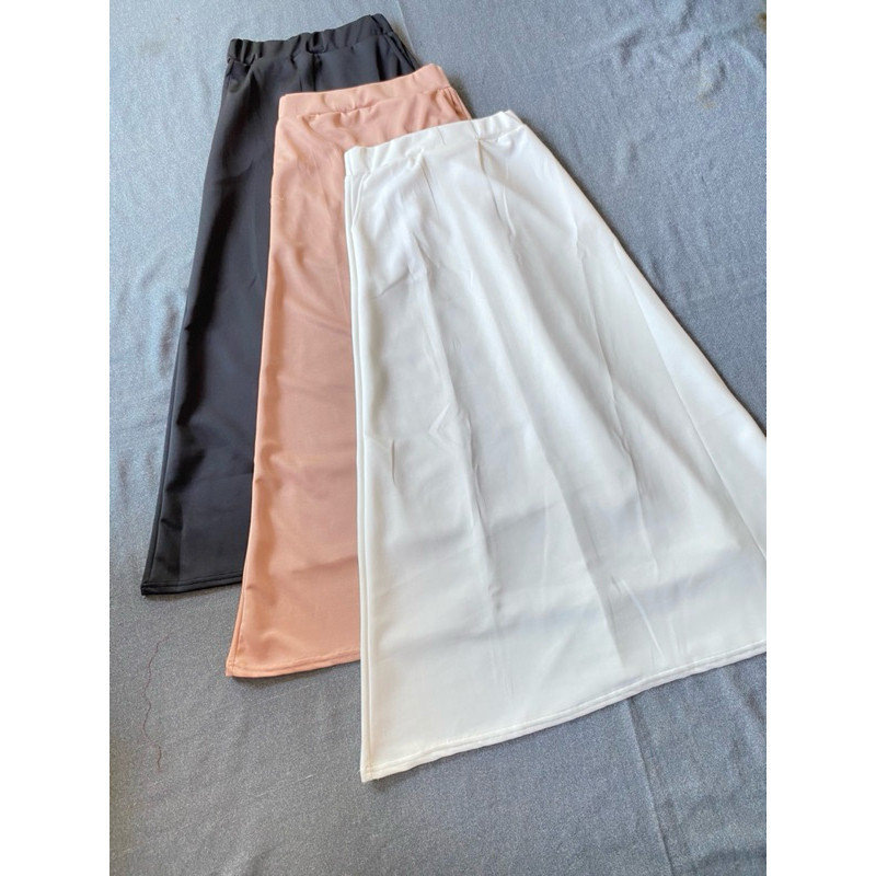 Jual Rok A Mayung Bahan Scuba Halus Rok Kerja Wanita Panjang maxy Polos ...