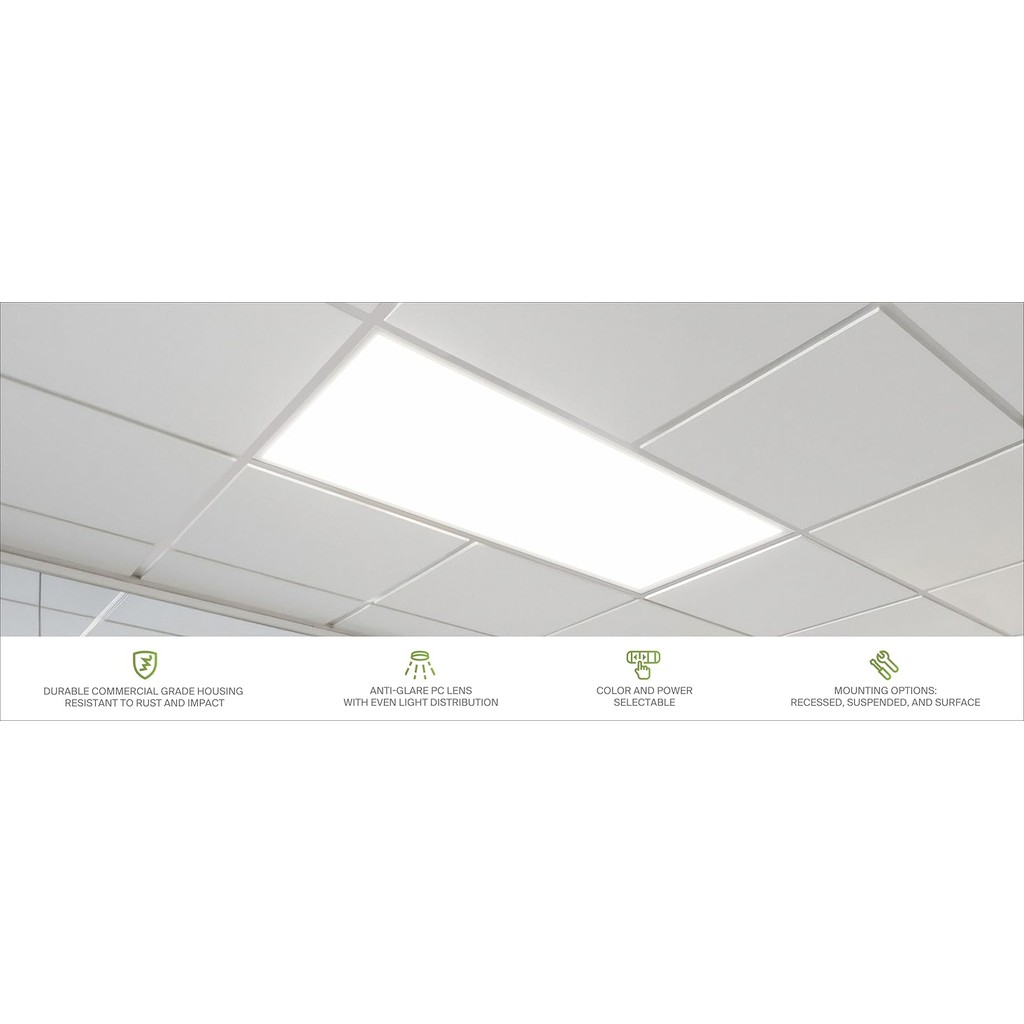 Jual 4 Pack 2x4 LED Flat Panel Light - 2x4 LED Drop Ceiling Light ...