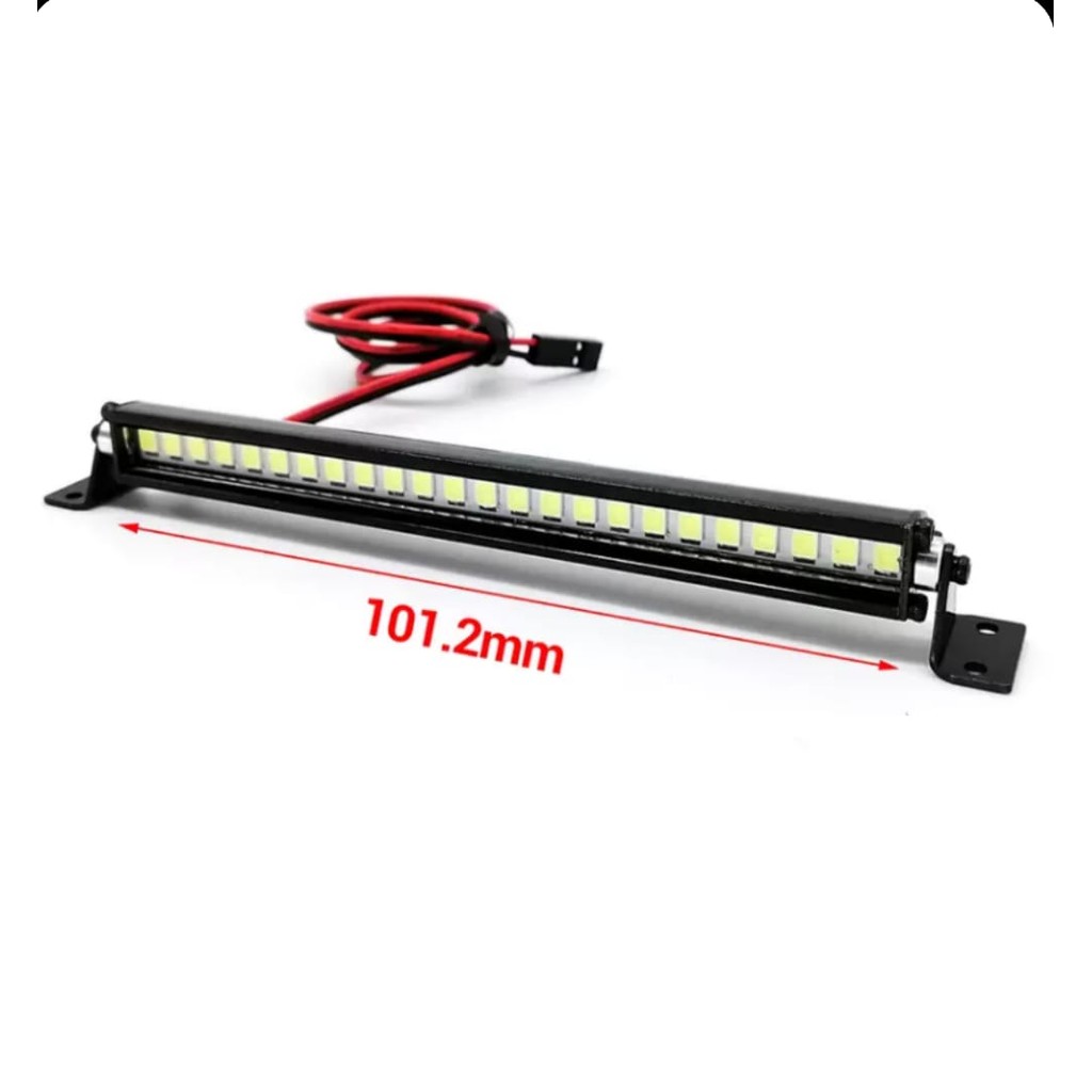 Barre LED 55mm Pour Voiture RC 1/10 - Compatible TRX4 SCX10 90046 - Accessoire Lumineux Puissant
