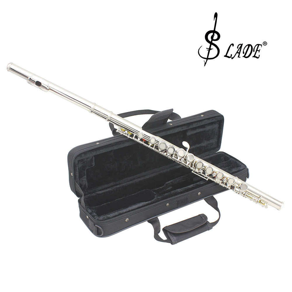 Jual SLADE 16 Closed Open Holes C Key Professional Transverse Flute ...