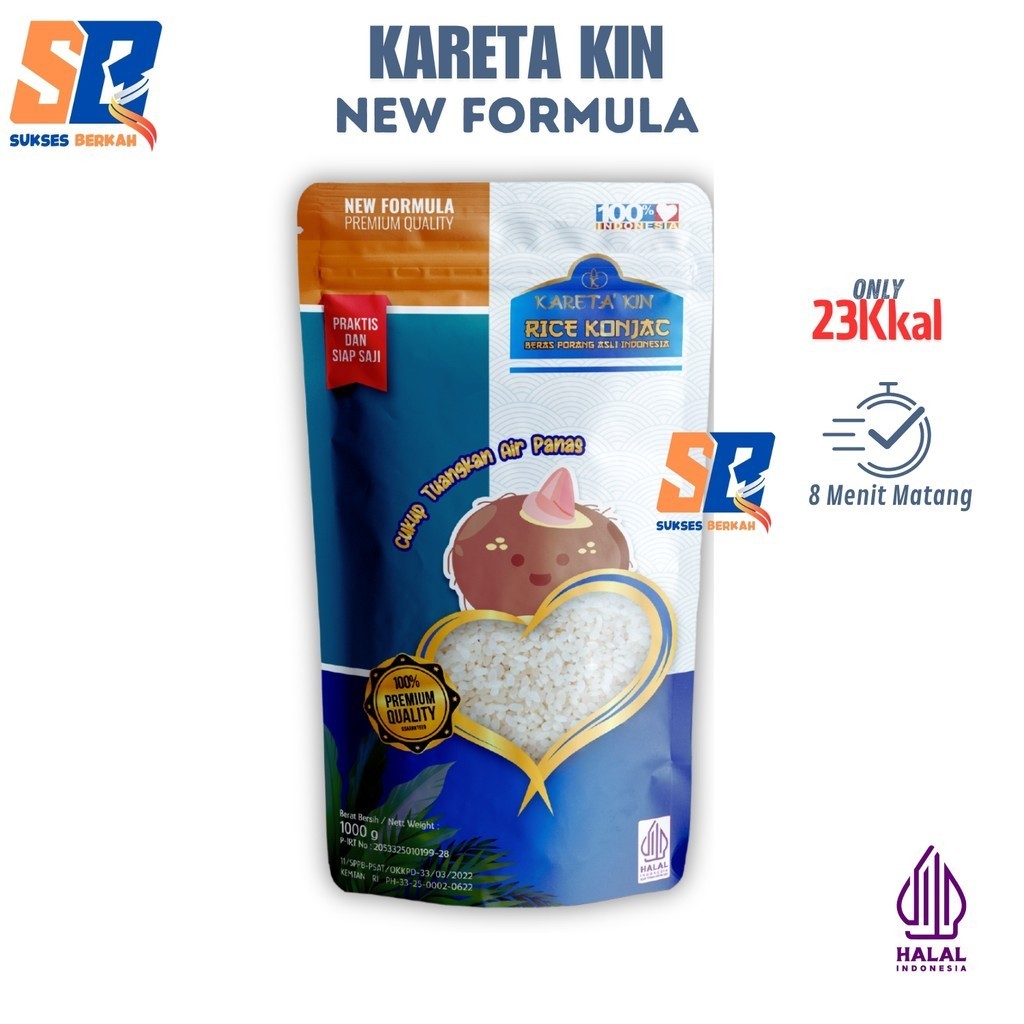 Jual Kareta Kin New Formula 1Kg Beras Porang Konjac Rice Lebih Pulen ...