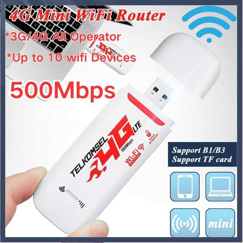 500Mbps LTE 4G Wireless Modem, Portable Travel Hotspot