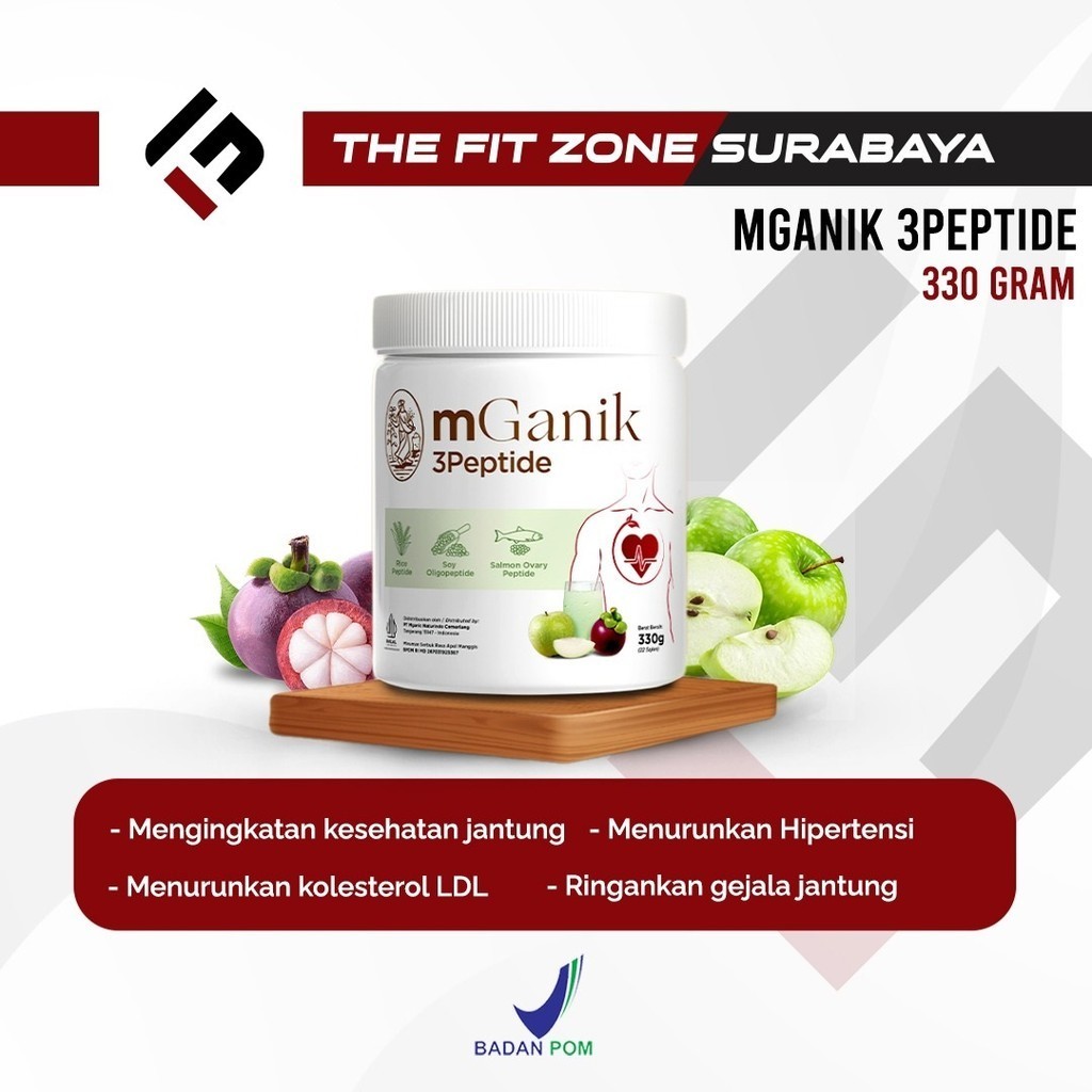Jual mGanik 3Peptide 330gr 22 Serving Suplemen Jantung Kardiovaskular ...