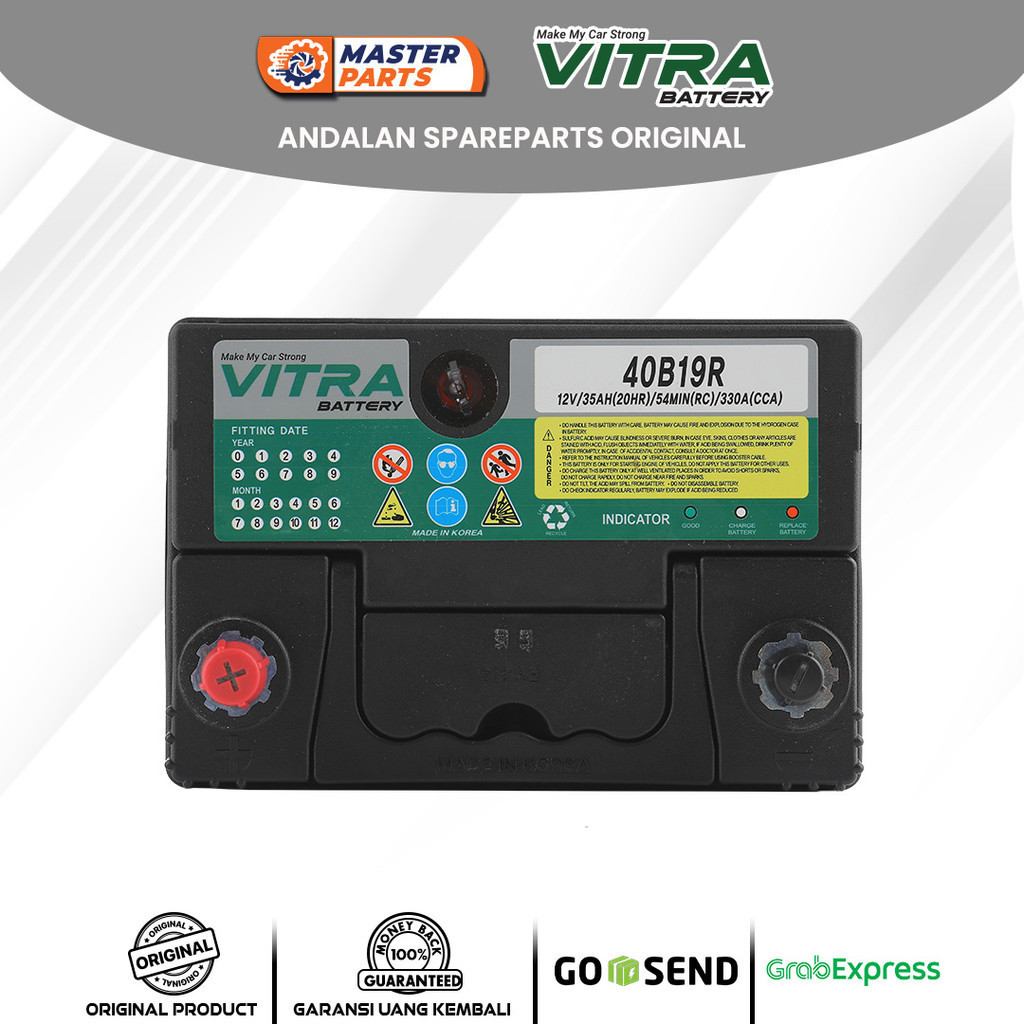 Jual Aki Mobil Vitra NS40Z 12V 35Ah untuk Daihatsu Grand Max