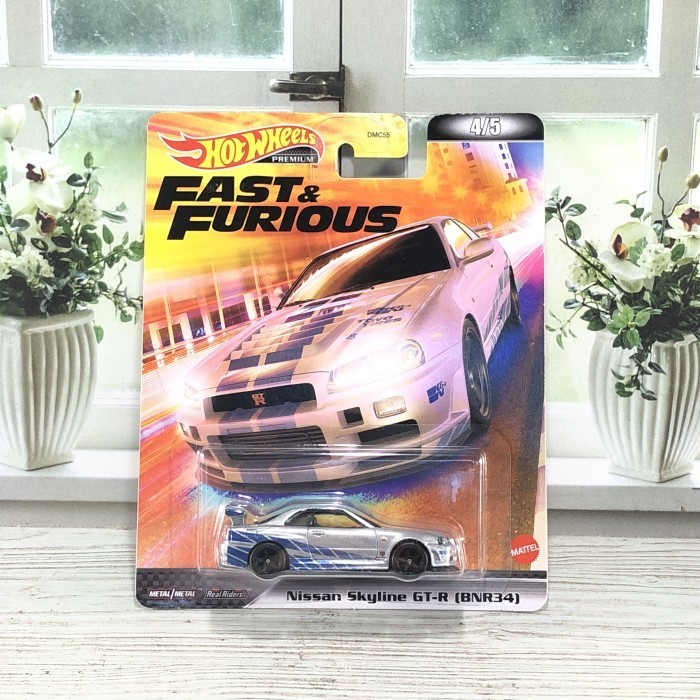Jual HOT WHEELS PREMIUM NISSAN SKYLINE GTR GT-R R34 SILVER FAST ...