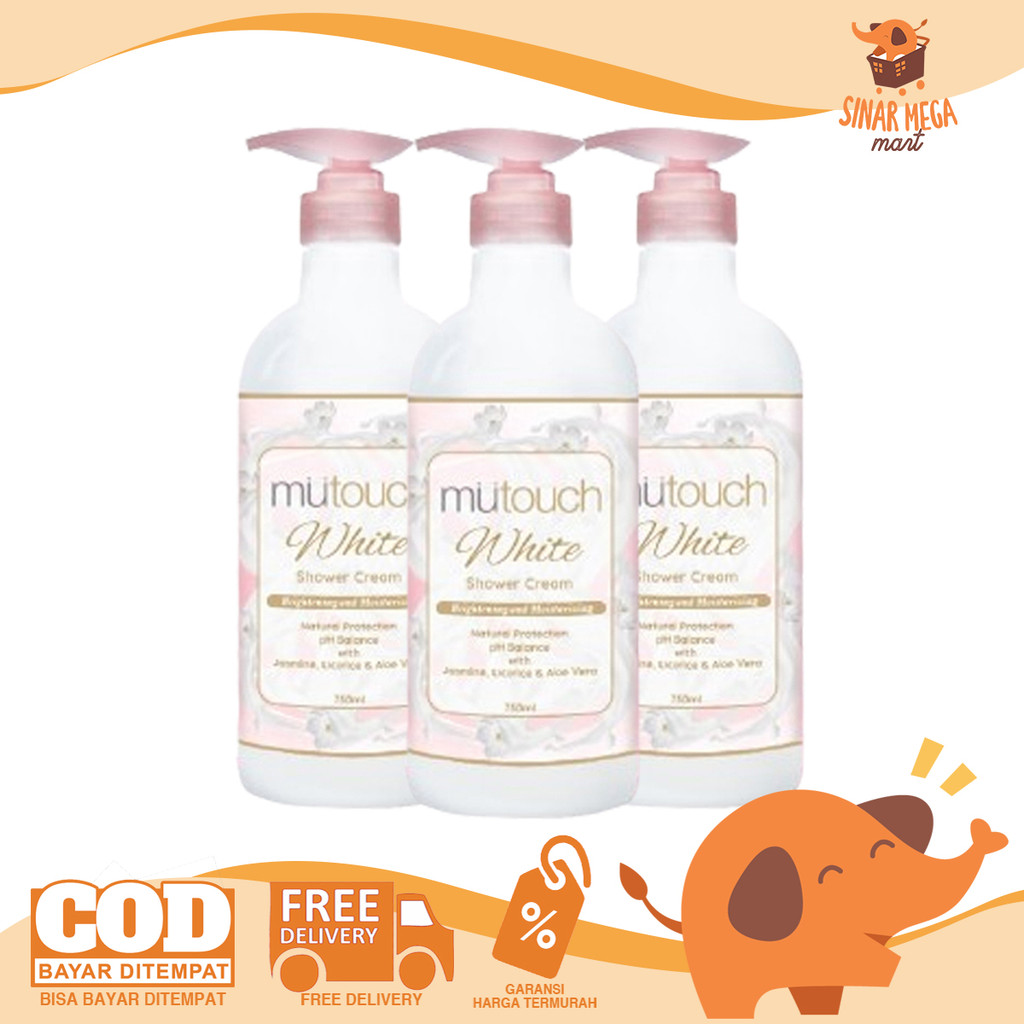 Jual MUTOUCH White Shower Cream 750ml Sabun Cair Mandi Perawatan ...