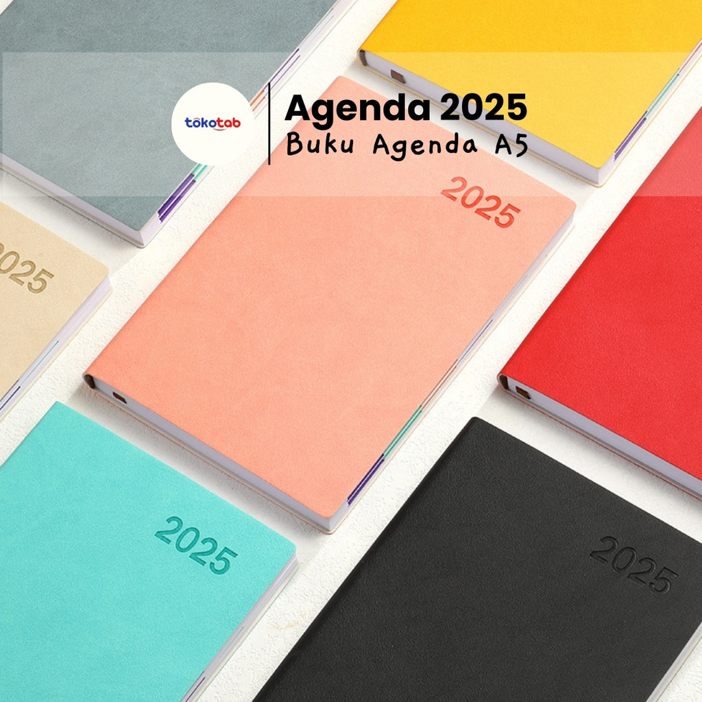 Jual Tokotab - Buku Agenda 2025 Planner Notebook 2025 PU Leather Cover