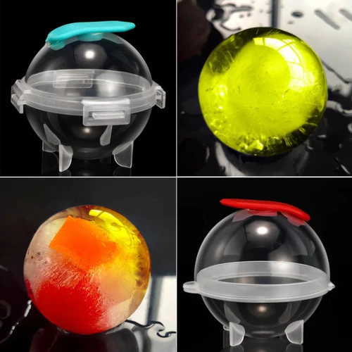 Cetakan Es Batu Bulat Plastik Transparan/Cetakan Es Batu Transparan Bulat Diameter 5cm | AutoStock