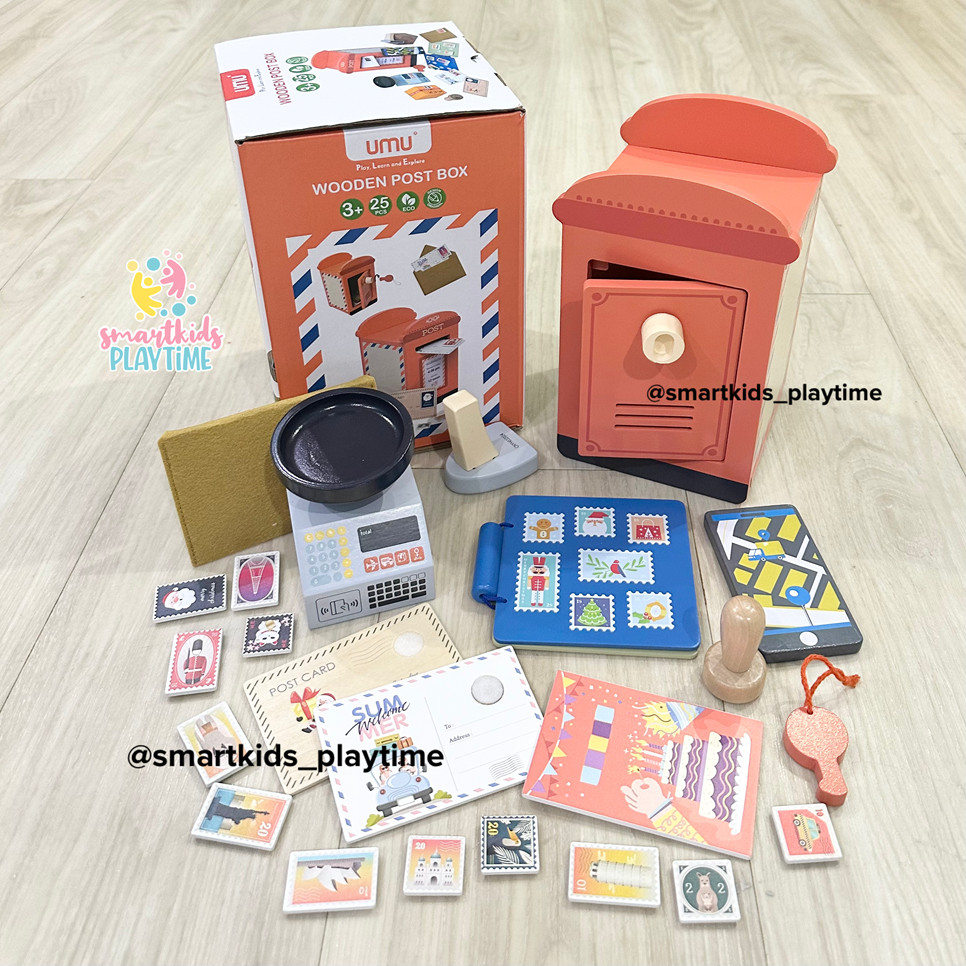 Jual UMU Play Pretend Wooden Post Box Mainan Edukasi Anak | Shopee ...