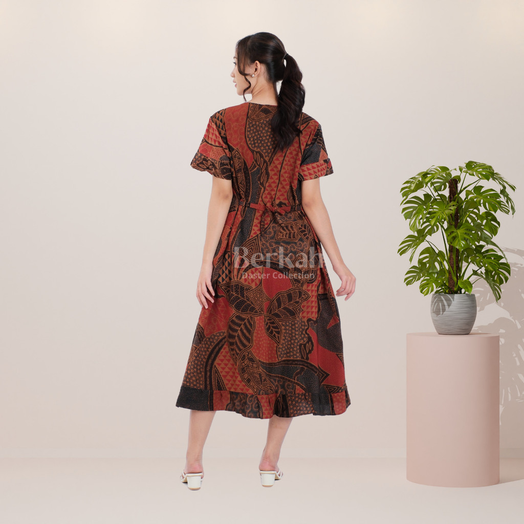 Daster Batik Rayon Busui Resleting Surya Teja 3