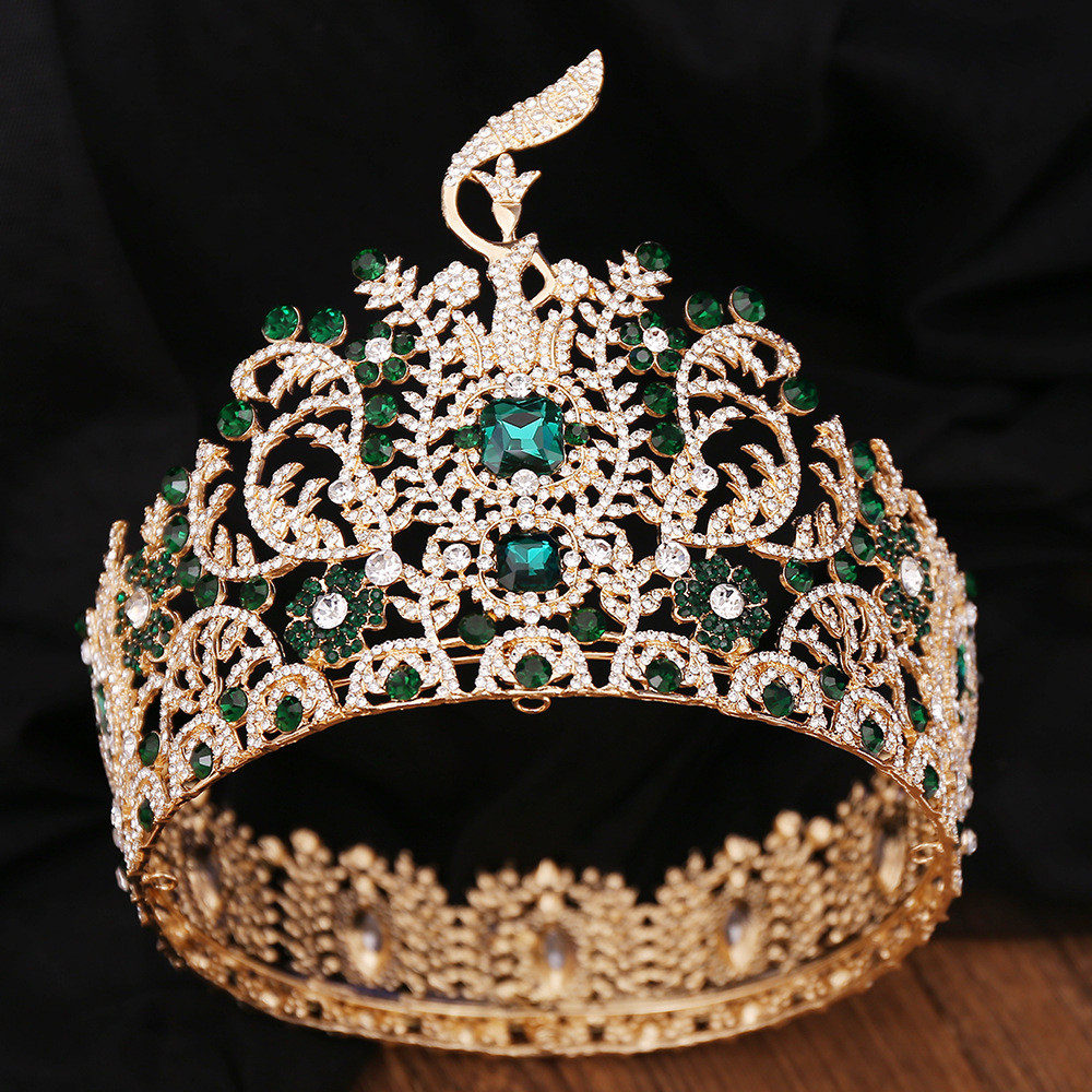 Jual Baroque Miss Grand International Big Crown Round Wedding Pageant ...