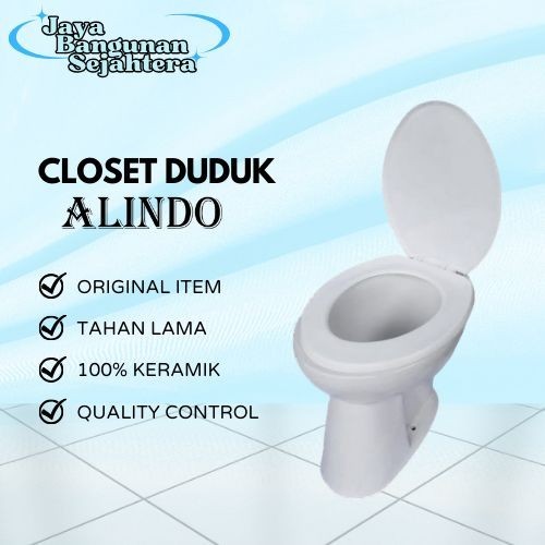 [Packing Peti Kayu] Kloset Duduk Keramik ALINDO