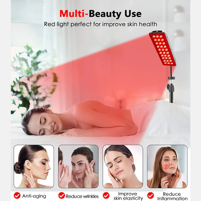 Lampu Terapi Physiotherapy Infrared dengan Tripod Timer Remote Redakan Nyeri Pegal Otot Sendi dan Tulang - foto 1