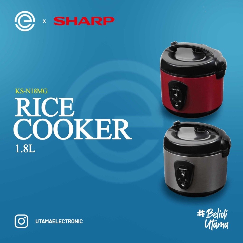 Jual SHARP Rice Cooker 1.8 Liter KS-N18MG | Shopee Indonesia