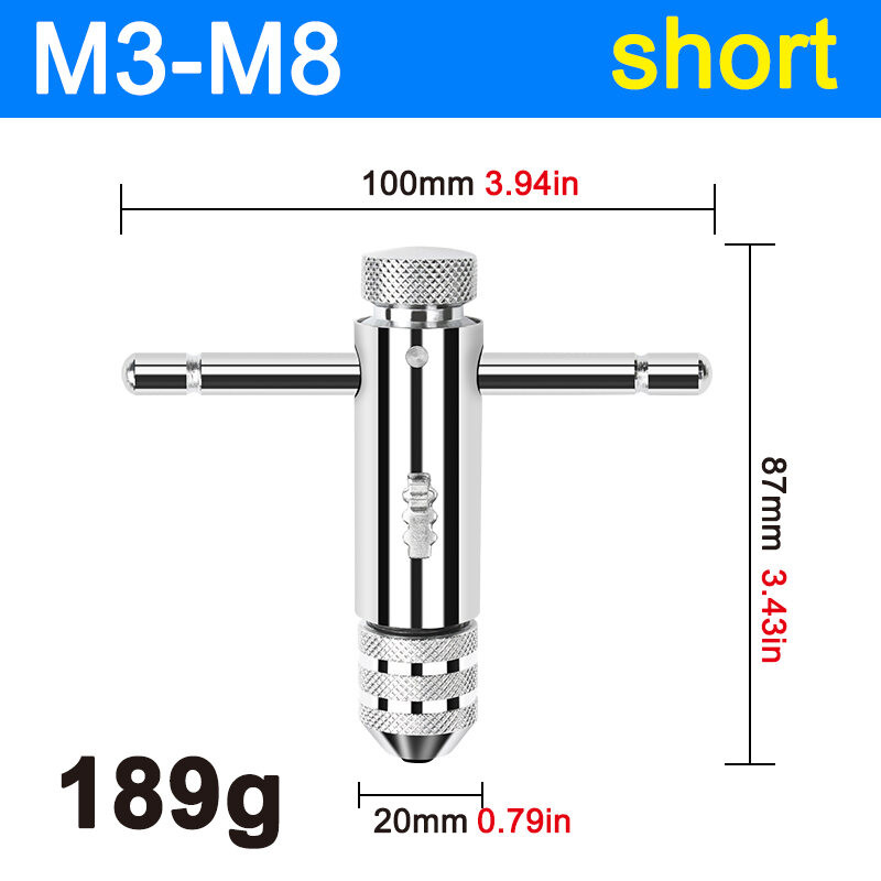 Jual HAND TAP T STANG GAGANG RATCHET ADJUSTABLE TAP WRENCH M3 -M12 ...