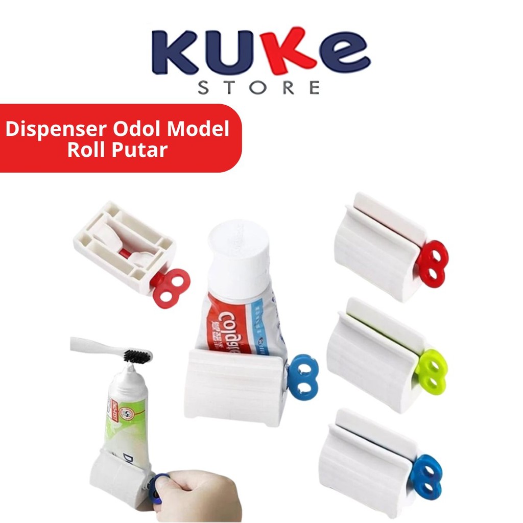 Jual KUKE Dispenser Odol Model Roll / Alat Penjepit Penggulung Pasta ...