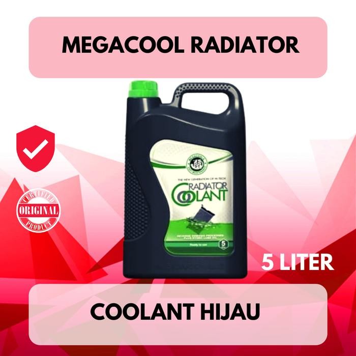Jual Air Radiator / Radiator Coolant Megacools Galon 5 Liter - Hijau ...