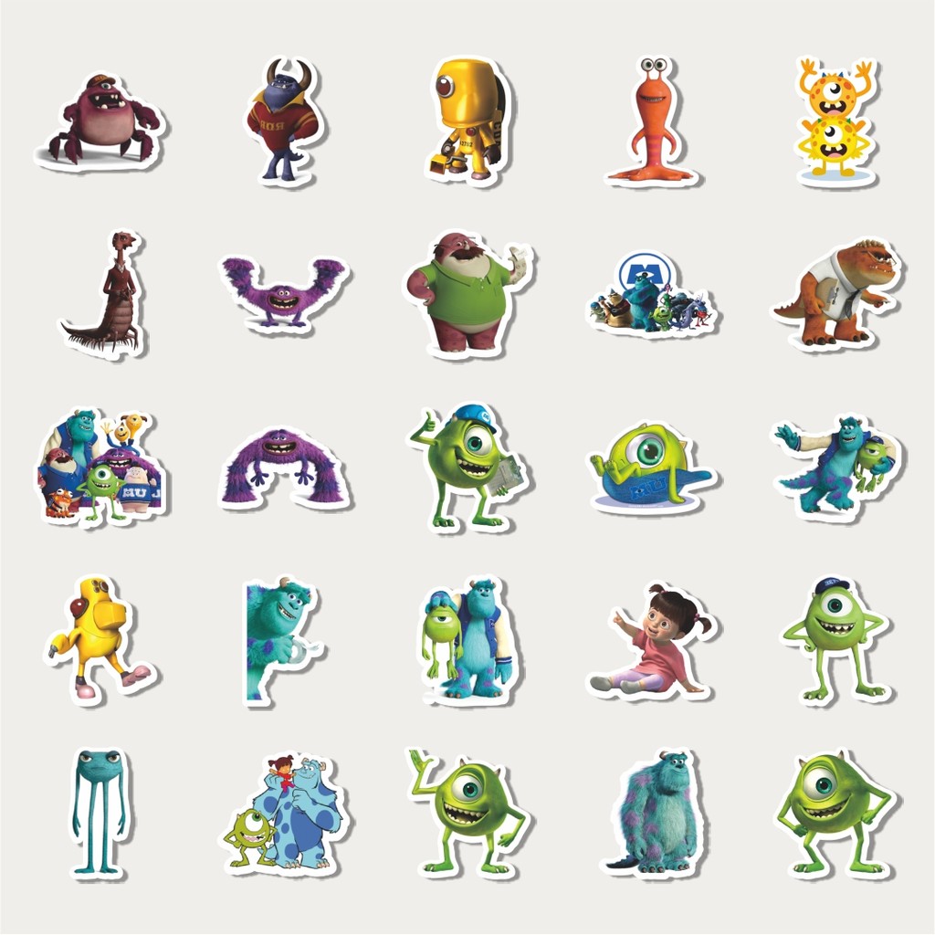Jual Sticker Pack Stiker Pixar Series Monster | Sticker TUMBLR | Stiker ...