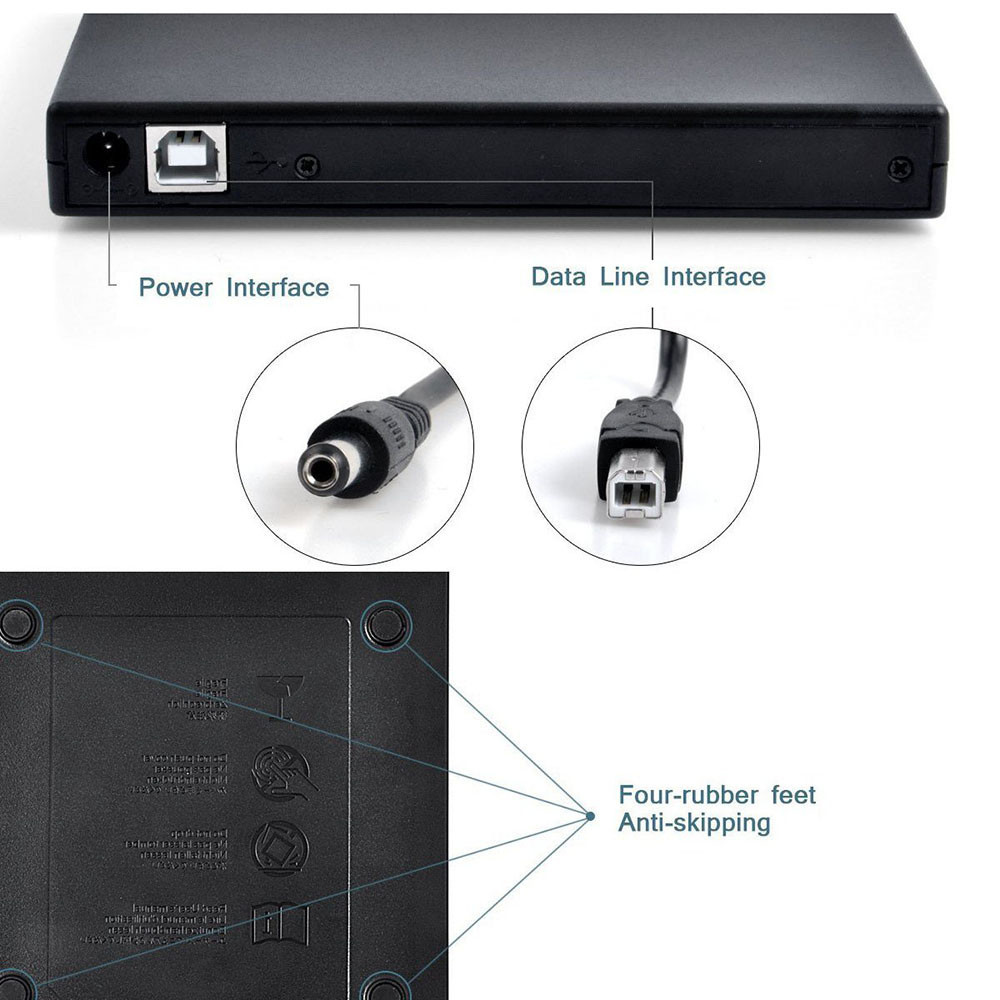 Jual USB DVD ROM External Slim Optical VCD USB3.0 external laptop ...