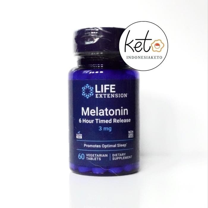 Jual Life Extension Melatonin 3 mg 60 Capsules , ORI 100% USA | Shopee ...