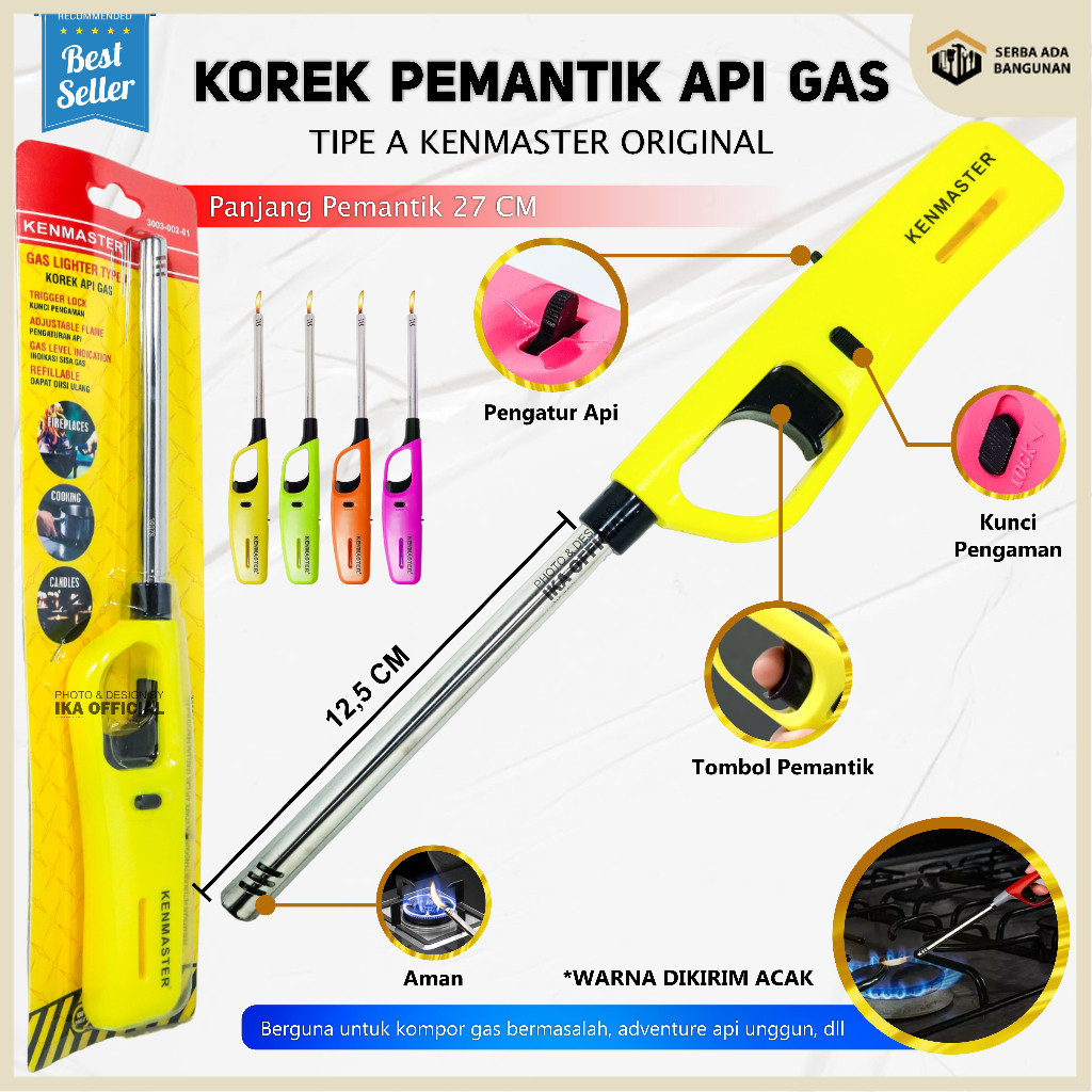 Jual SAB GAS LIGHTER - PEMANTIK GAS KENMASTER ALAT PEMANTIK KOMPOR GAS ...