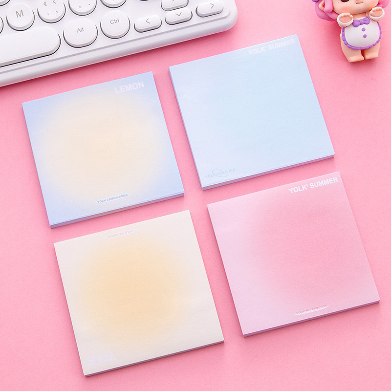 Jual Sticky Note Memo Kecil Gradasi Isi 50 Lembar Memo Catatan Tempel ...