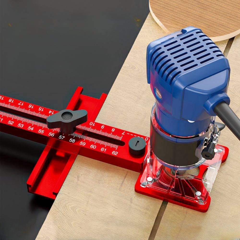 3 In 1 Router Milling Groove Bracket Router Circle Cutter Jig Aluminum