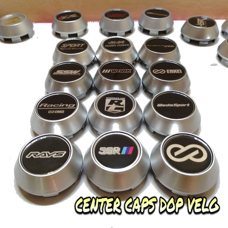 Jual DOP VELG RAYS. HSR. ENKEI SILVER METALLIC/PERAK | Shopee Indonesia