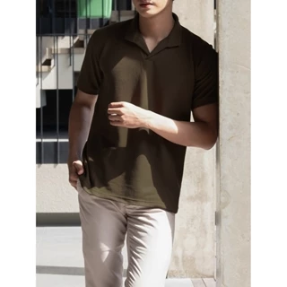 Kaos Polo Knit Waffle - Abby Waffle Polo By Schouten