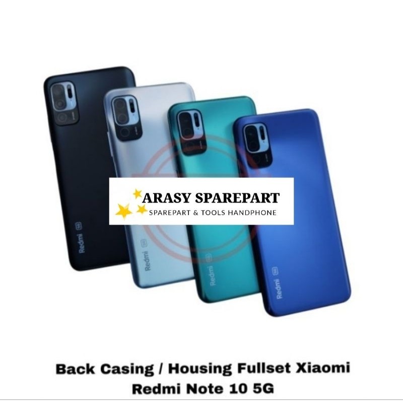 Jual kesing housing casing Xiaomi redmi note 10 5g Bezel + backdoor ...