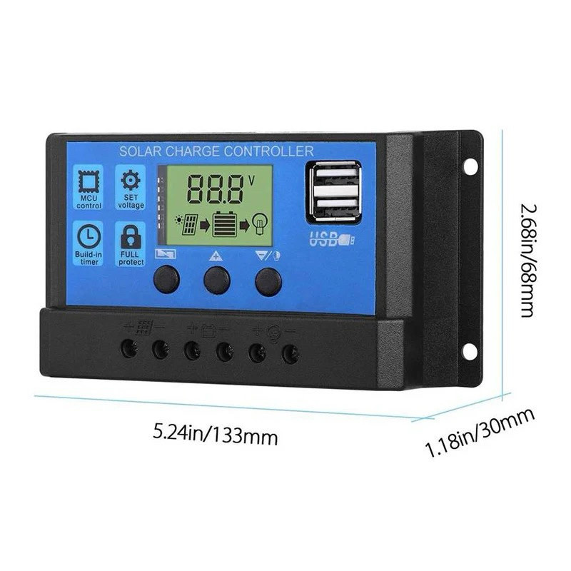 Jual Solar Charge Controller 10A 20A 30A Cell PWM Pengisi Daya Surya ...