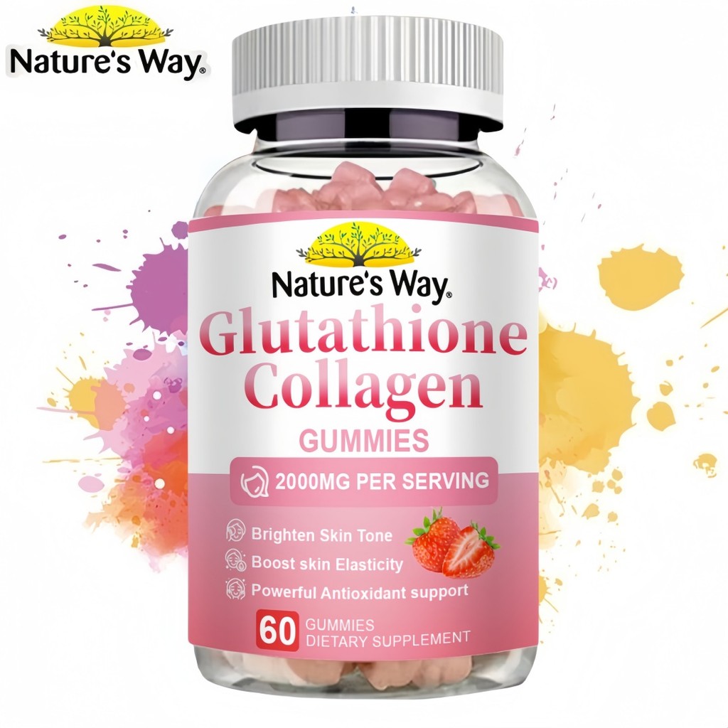 nature's way glutathione Jual ORIGINAL! Nature's Way Glutathione & Collagen Gummies untuk Dukungan  Anti-Penuaan, Kesehatan Kulit
