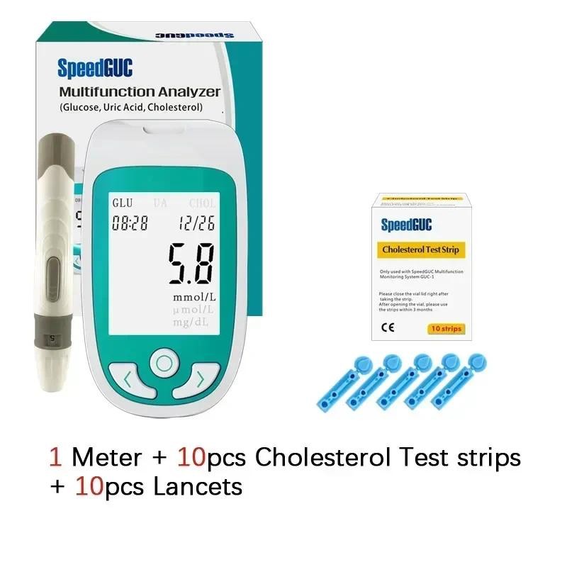 Jual Cholesterol Meter 3 in 1 Multi-function Cholesterol Meter Home Use ...