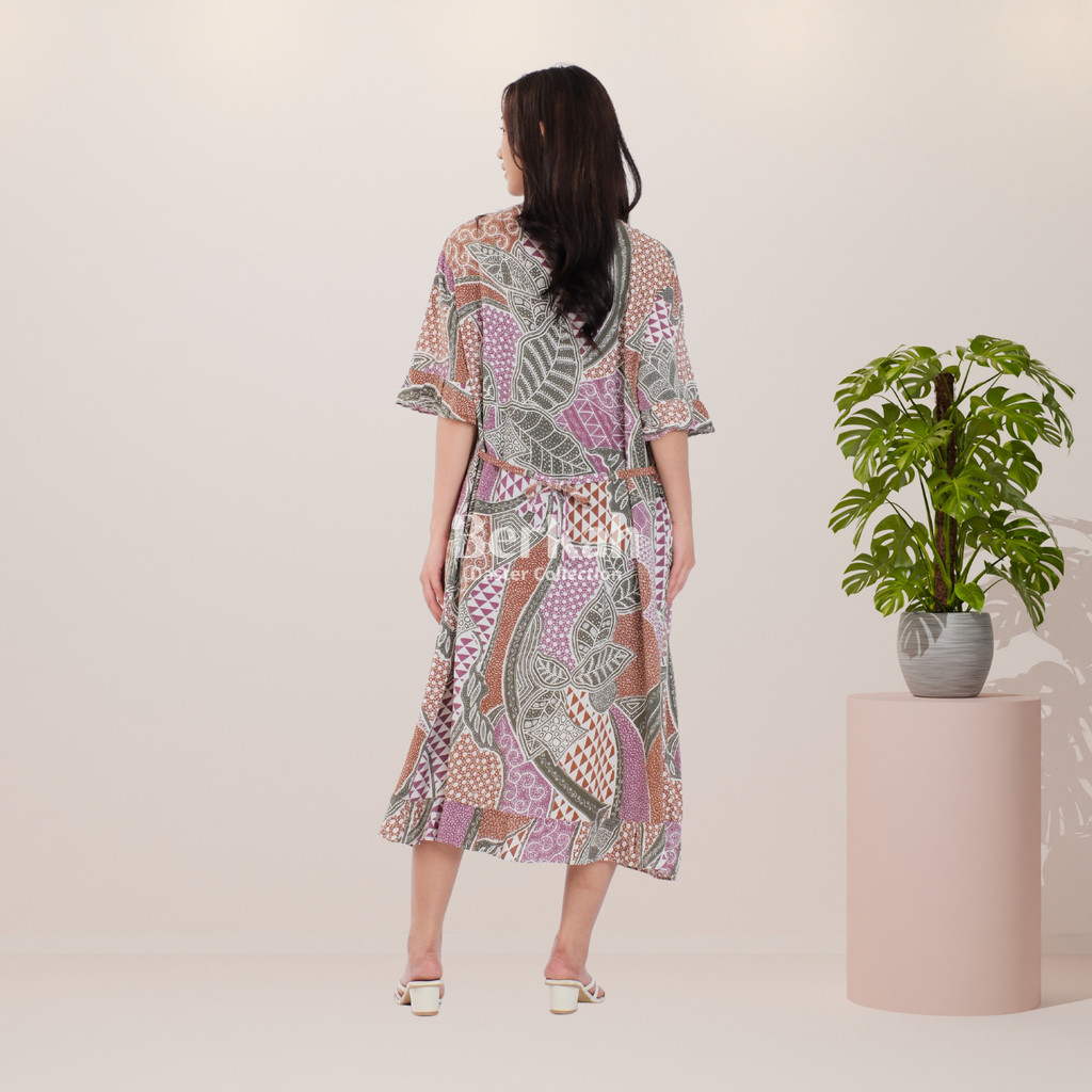 Daster Batik Rayon Busui Kancing Surya Teja 5