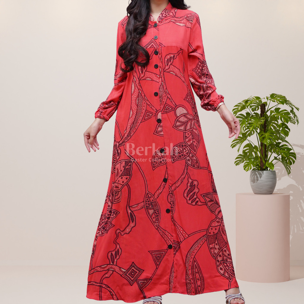 Gamis Batik Rayon Modern Pekalongan Surya Teja 3