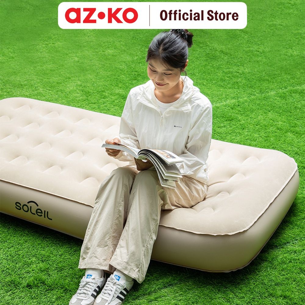 Jual AZKO Soleil Kasur Angin Otomatis Inflatable Twin - Cokelat Khaki ...