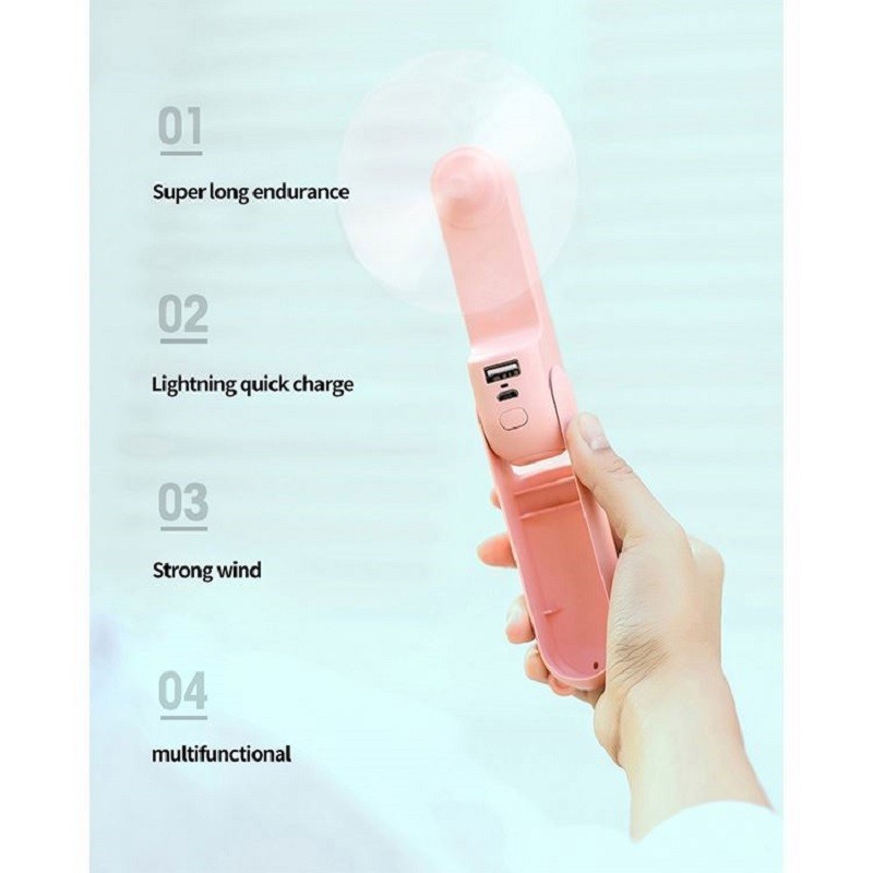 Jual Multifunctional Portable Fan Mini Handheld Air Cooling Fan USB ...