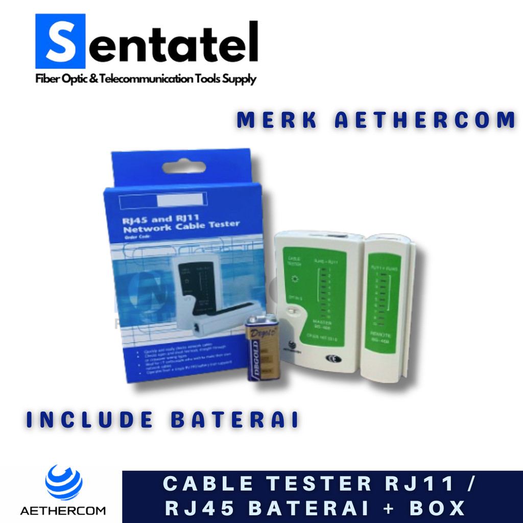Jual LAN Tester Kabel Jaringan RJ45 dan RJ11 / Alat Tes Kabel Network ...