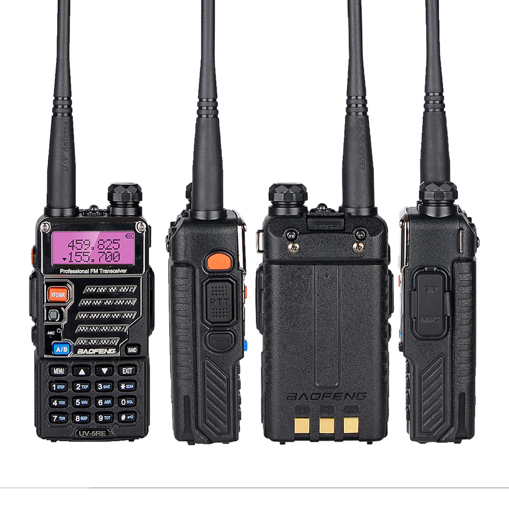 Jual Baofeng UV-5RE Walkie Talkie VHF UHF Ham CB Radio Transceiver ...