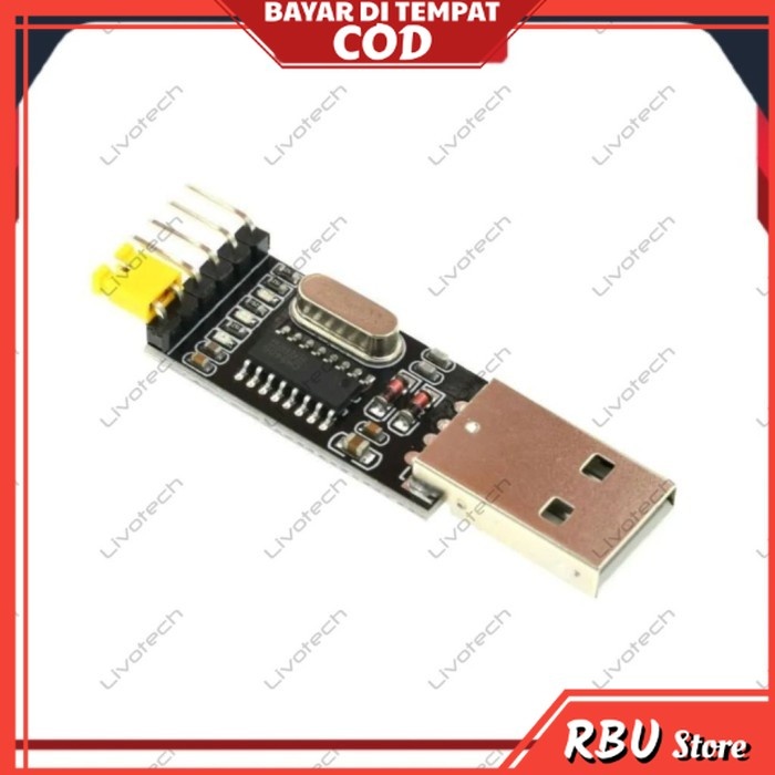 Jual USB To TTL CH340 Module CH340G Serial Converter UART 3.3V Modul 5V ...