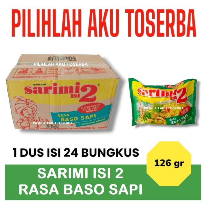 Jual Mie Instant SARIMI REBUS ISI 2 Rasa BASO SAPI - ( Harga 1 DUS ...