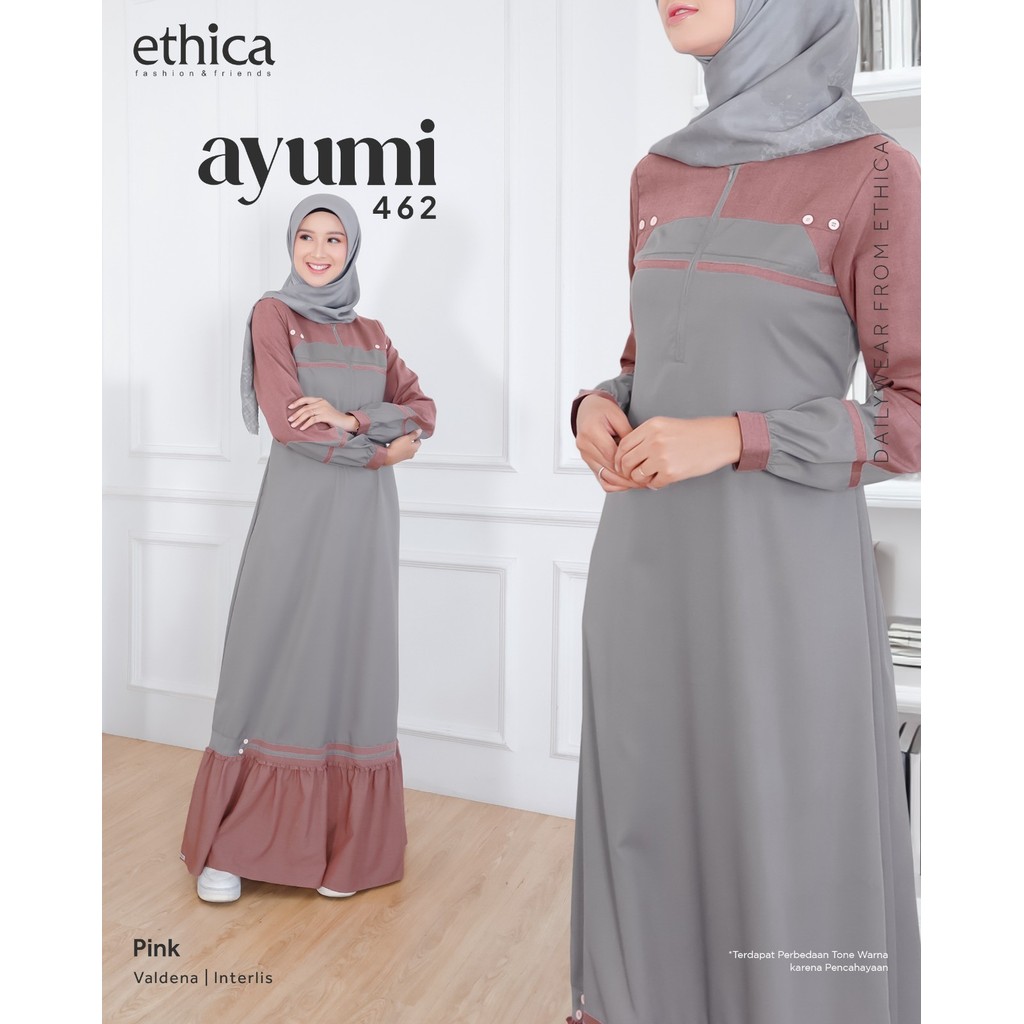 Jual Gamis Wanita Dewasa Terbaru Ayumi Simple Cocok Untuk