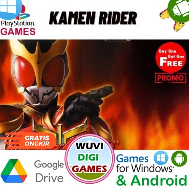 Jual Jual Game PC Kamen Rider Emulator PS1 Bisa Main di Android atau