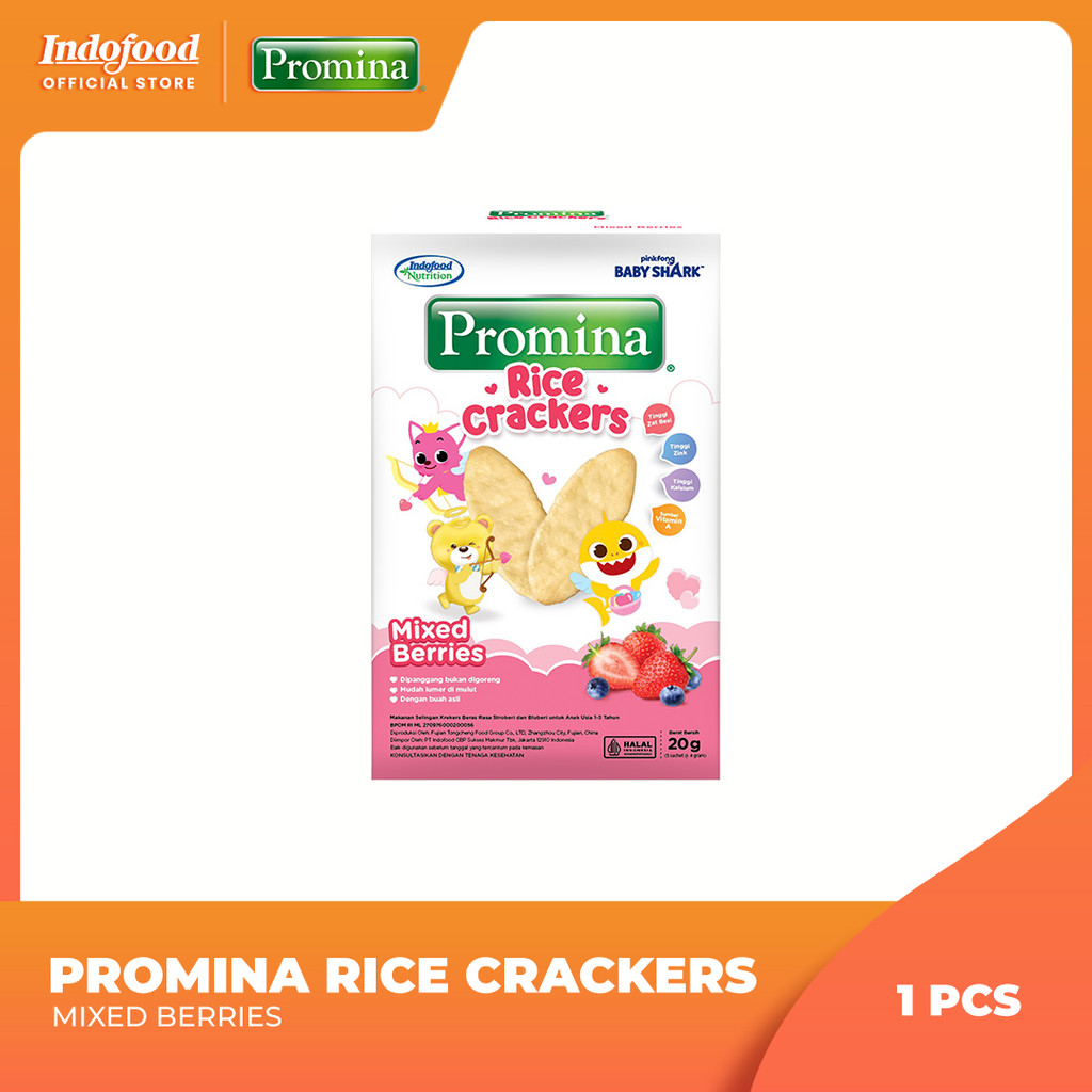 Jual Promina Rice Crackers Mixed Berries | Shopee Indonesia