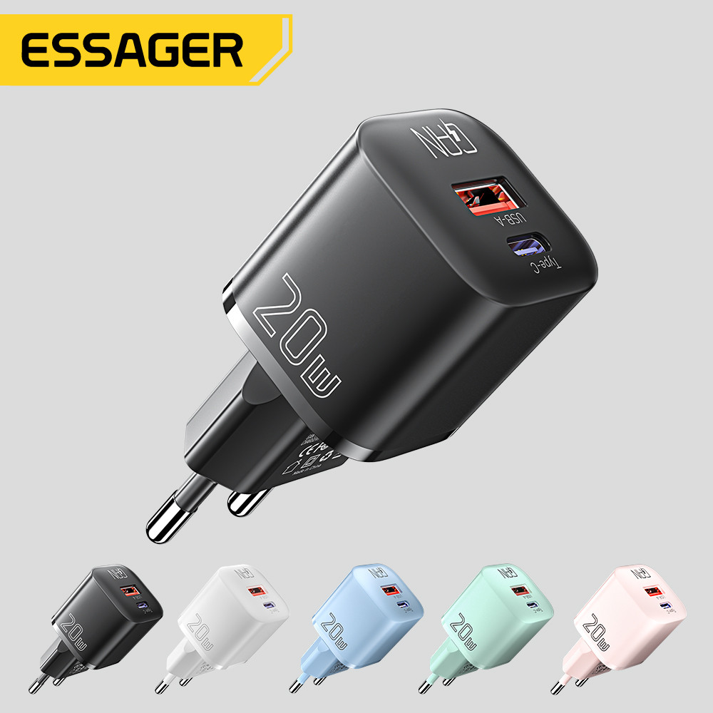 Jual Essager 20W GaN USB C arger Portable Type C arger PD Fast arging ...