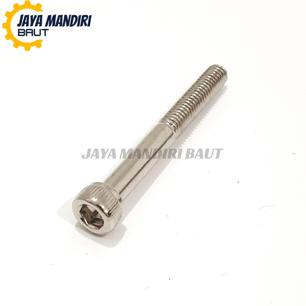 Jual Baut L Nekel M6 x 50 Kunci L5 Drat Halus Ulir 10 6x50 Panjang 50mm ...