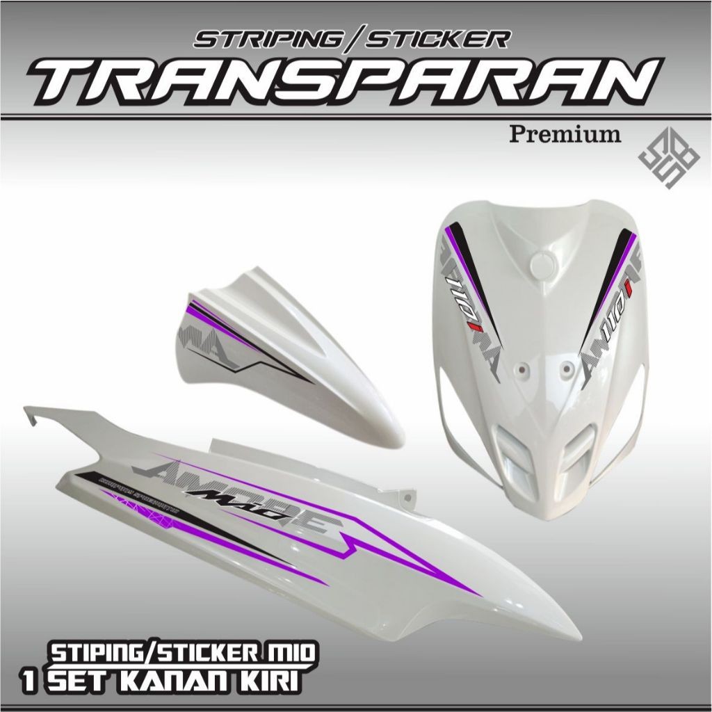 Jual STIKER ALL MIO STRIPING VARIASI TRANSPARAN YAMAHA MIO SPORTY /MIO ...