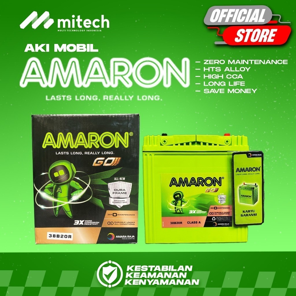 Amaron GO Aki Kering Mobil Toyota Rush GR NS40Z / 38B20R 12V / 35Ah